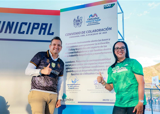 Firma Alcalde convenio con INDEX para fomentar la actividad física en empresas agremiadas