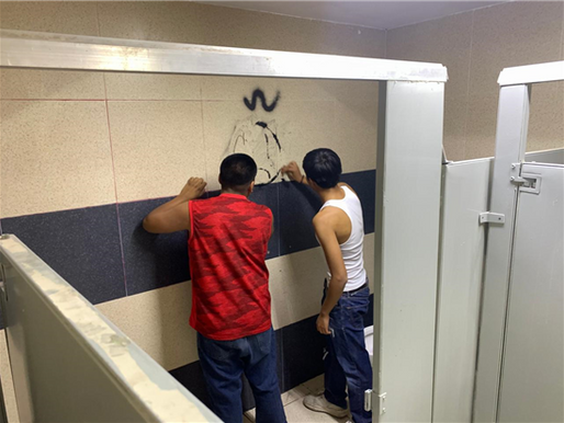 Vandalizan Polideportivo Luis H. Álvarez; detuvieron a presuntos responsables gracias a las cámaras