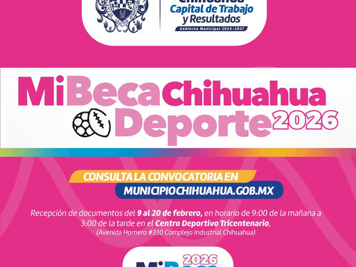 Inicia este lunes recepción de documentos para Mi Beca Chihuahua del Deporte
