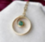 Emerald Swirl Necklace