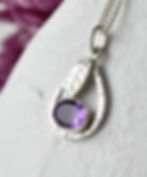 Close up of Amethyst Necklace