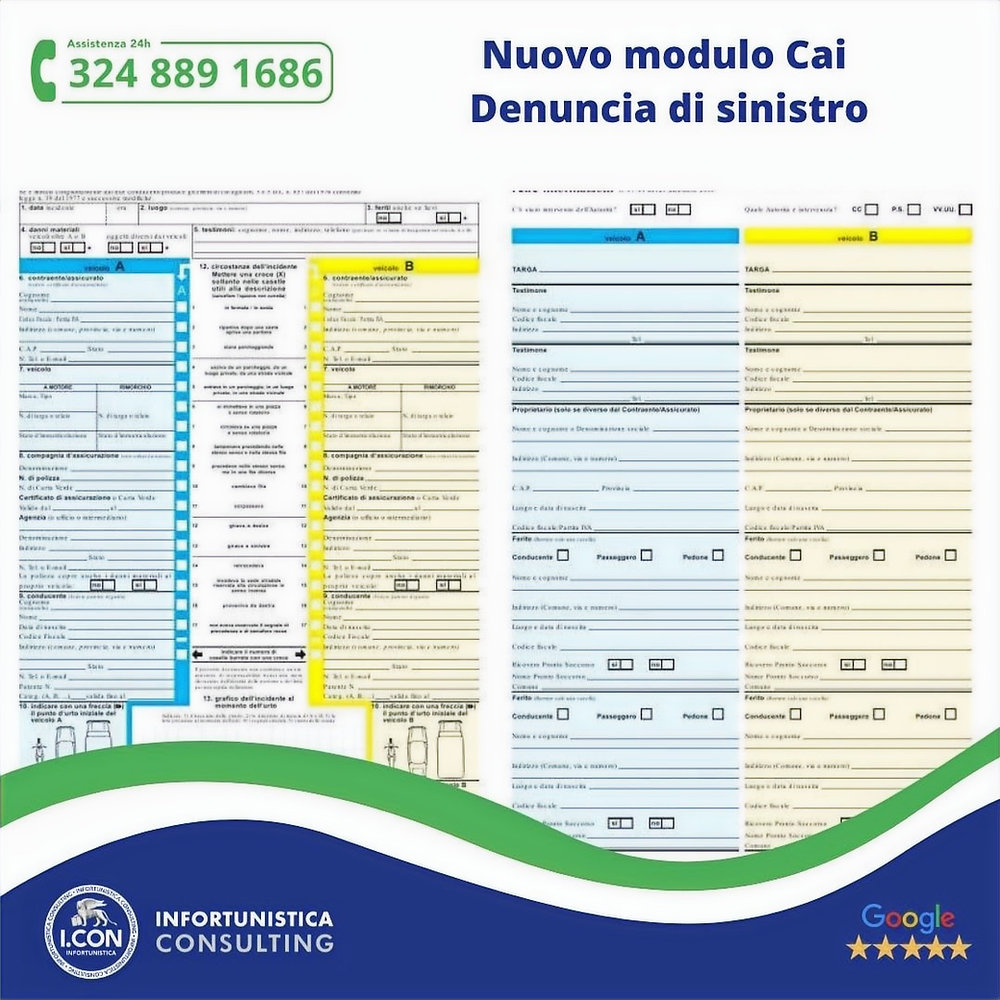 Hai avuto un incidente stradale? Compila il Modulo CAI correttamente. Hai avuto un incidente stradale? Compila il Modulo CAI correttamente.