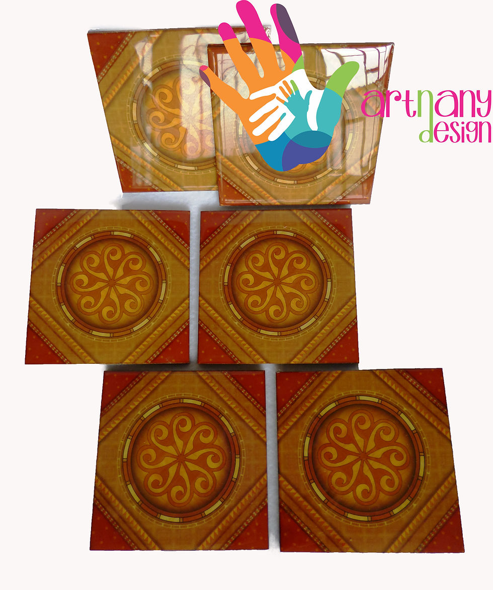 Miniatura: Portavasos x 6 Contracolado