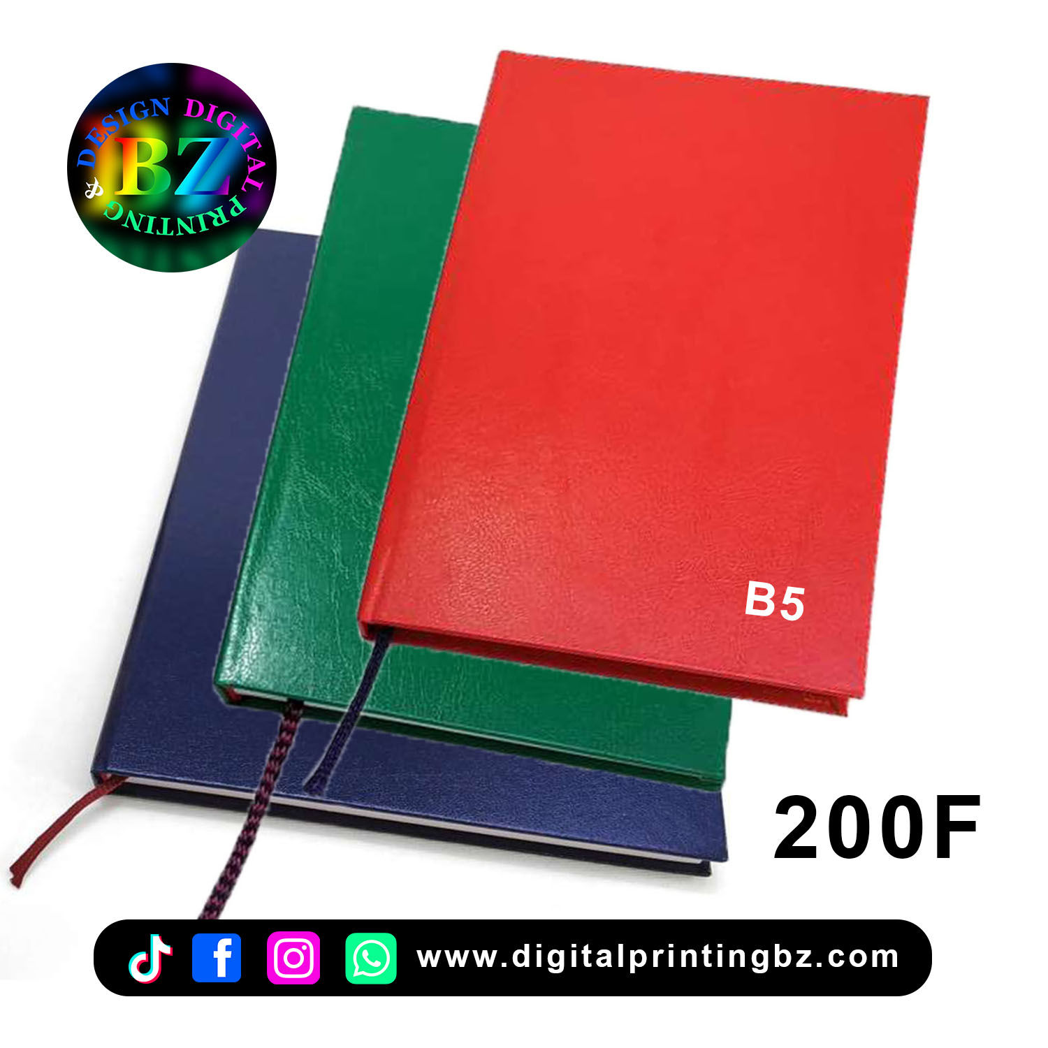 Bllok hardcover i trashë B5 / 200F