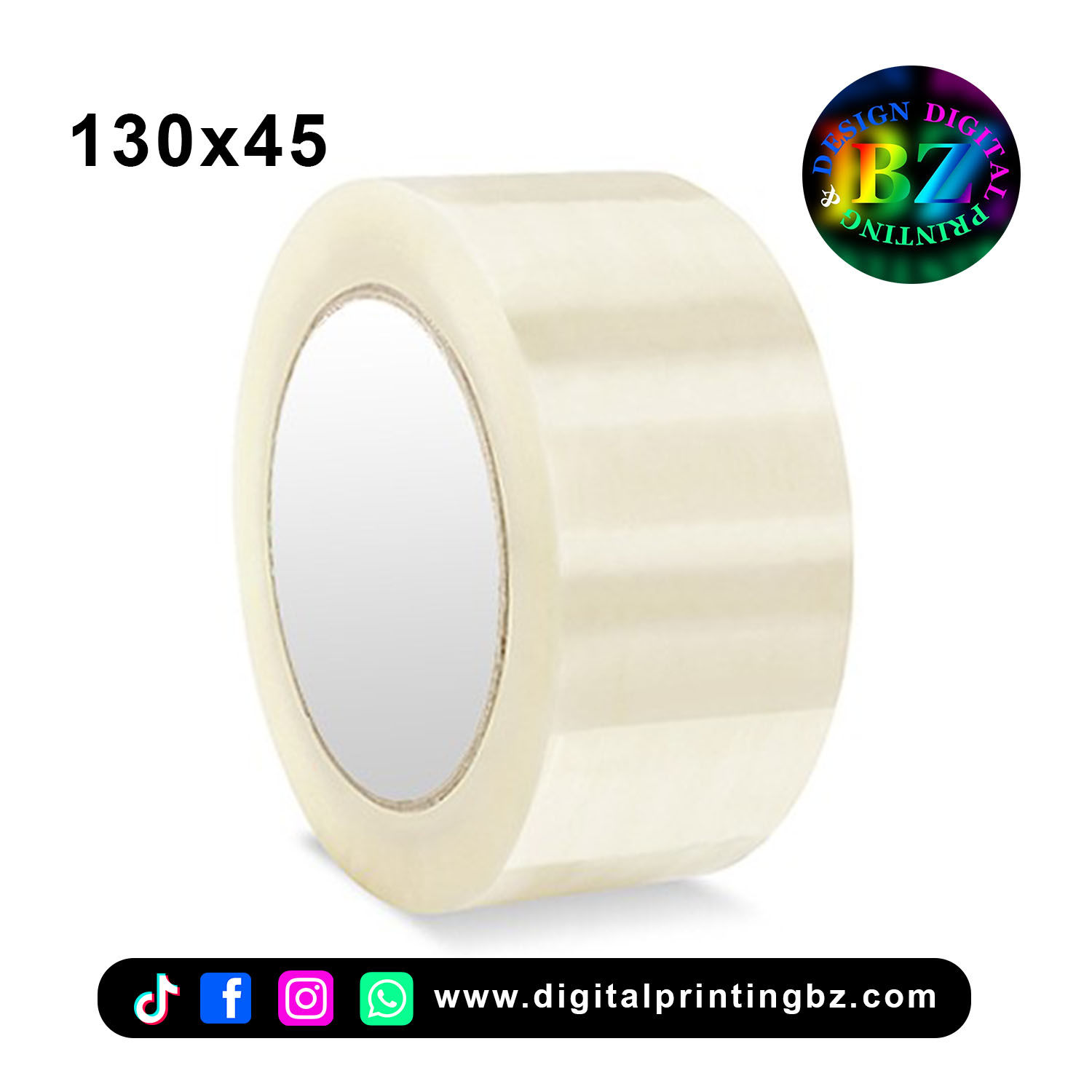 Ngjitës transparent 130x45mm