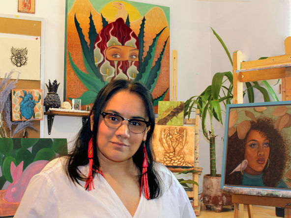 Meet Abby Aceves, the LA Artist Empowering Women & LGBTQ+ Voices with Her Paintings - An Exclusive Interview