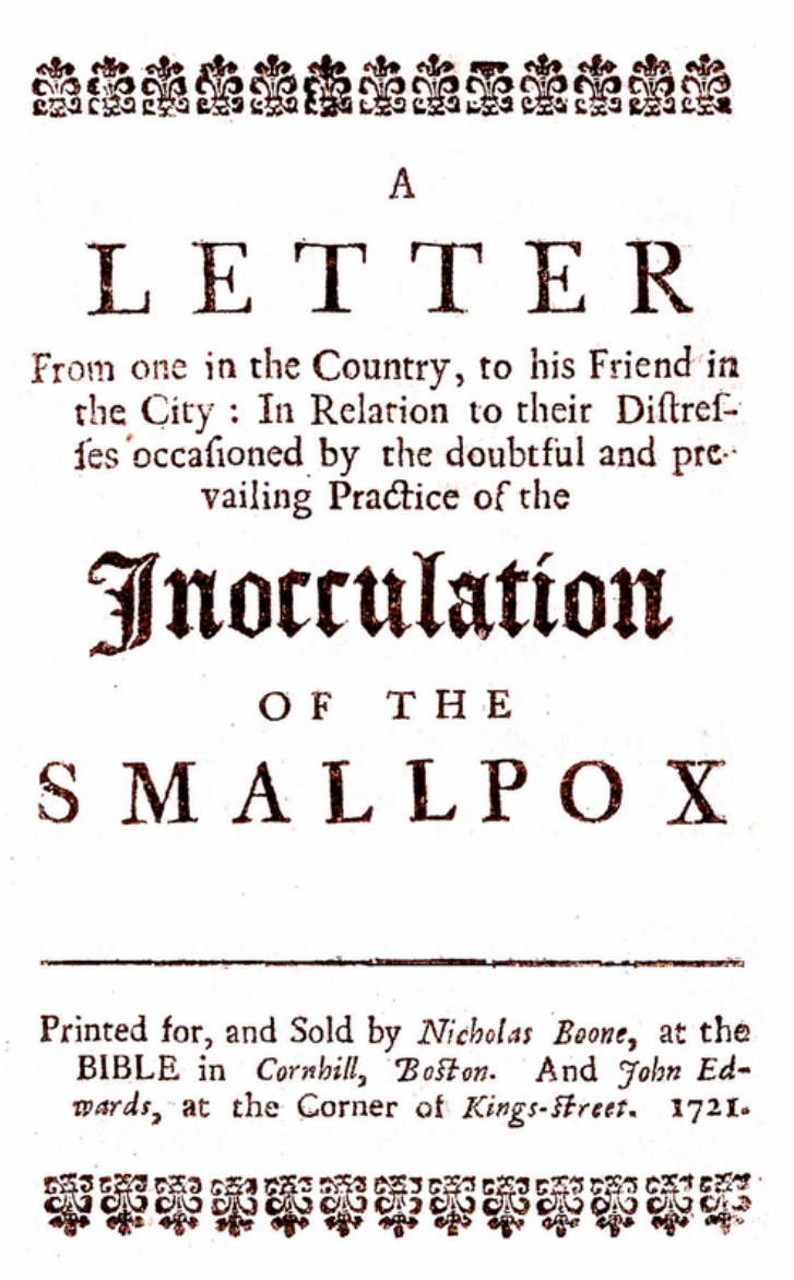 Inocculation of the Small Pox