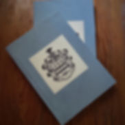 Washington Crest Blank Notebook with Blue Wrap