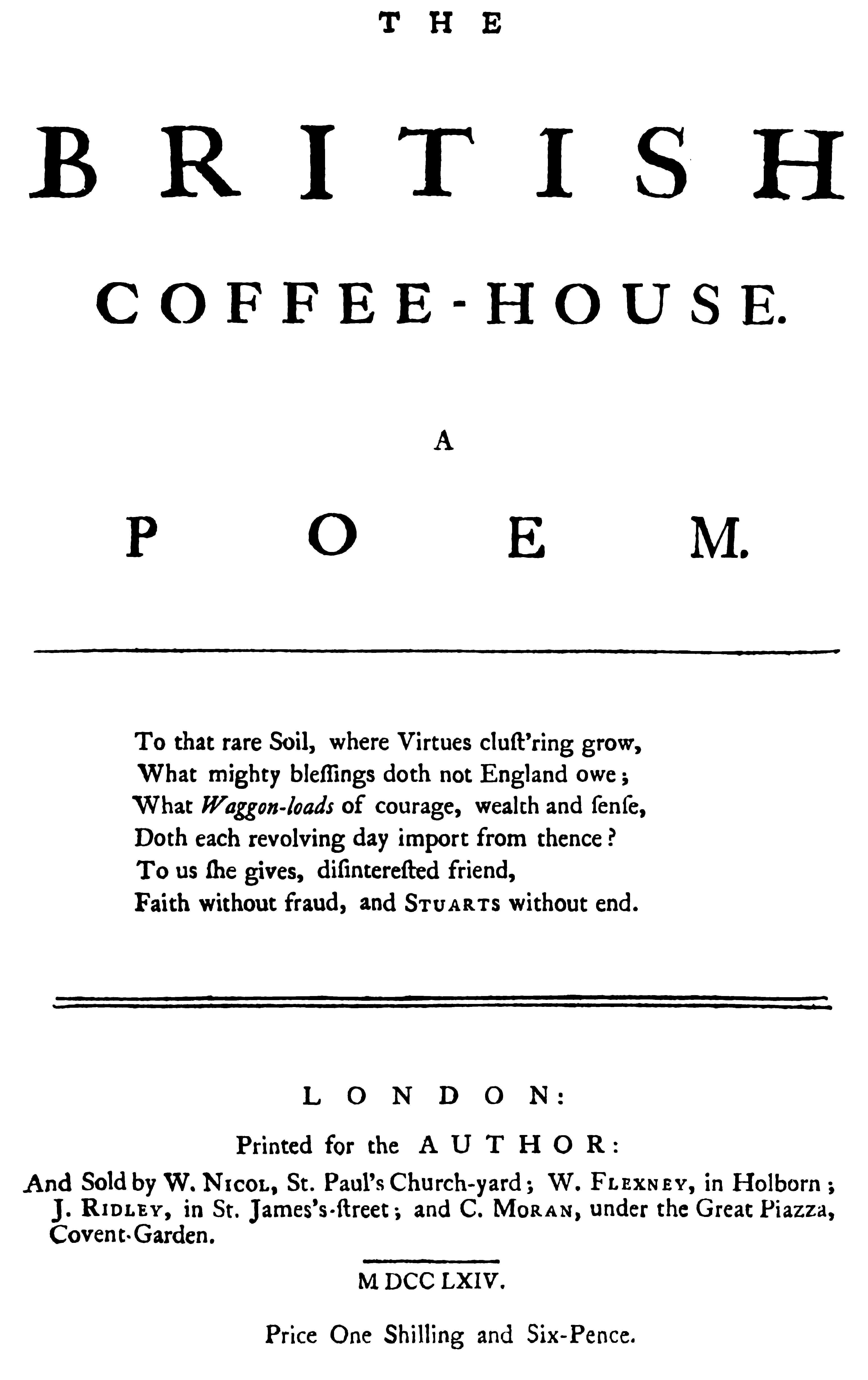 British Coffee-House, A Poem