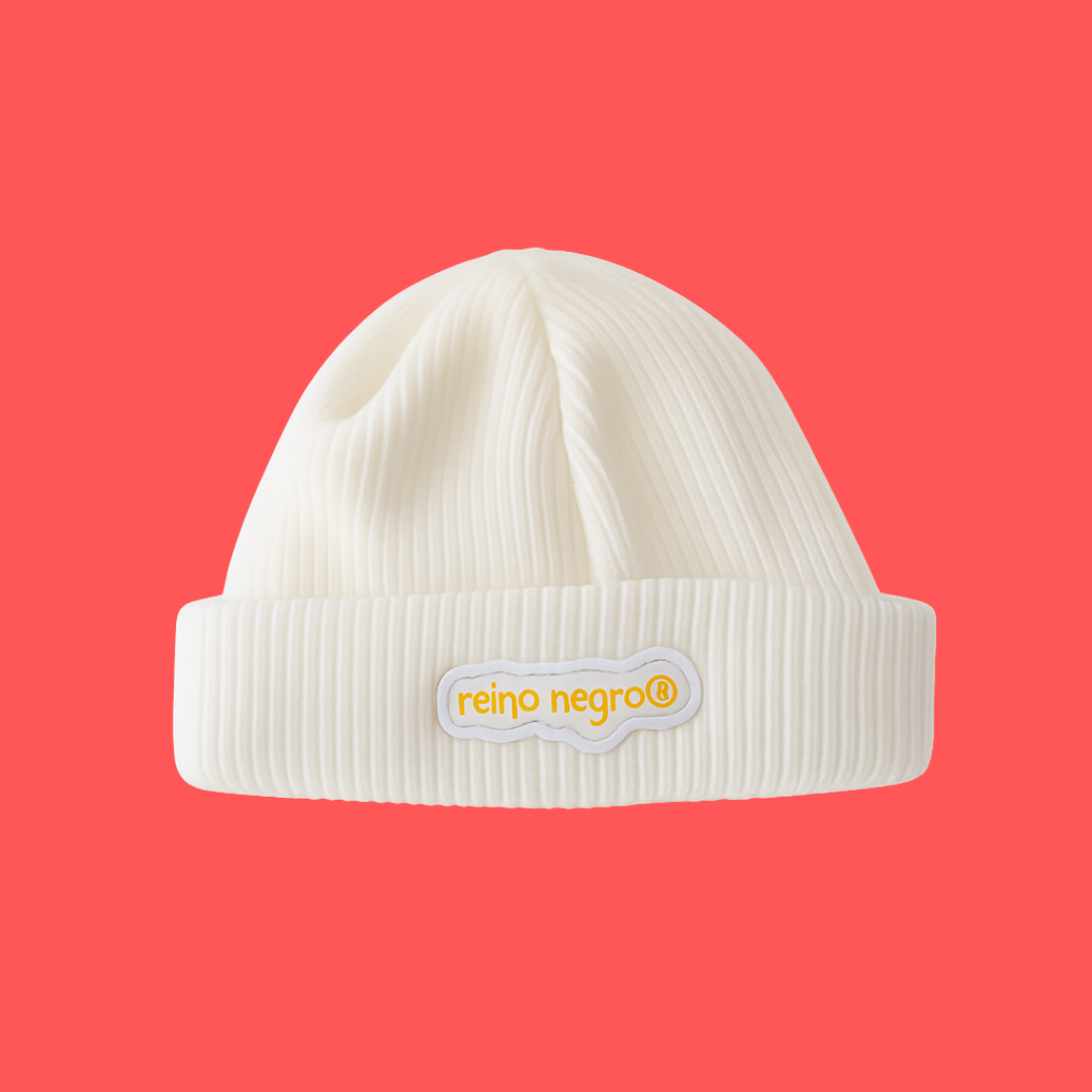 Gorro Lenhador Reino Negro Branco/Amarelo
