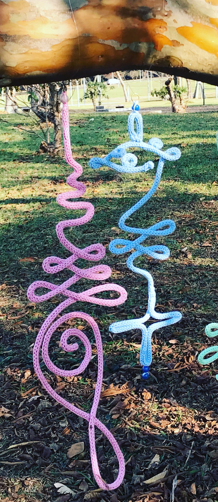 Miniatura: Suncatcher Unalome Azul - Consciência