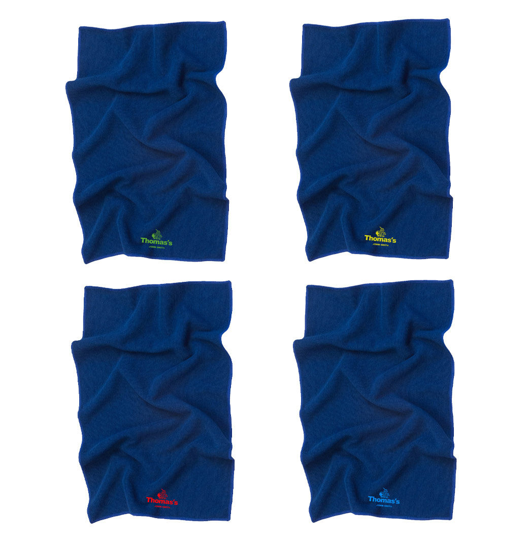 Thomas’s Personalised House coloured swimming towels