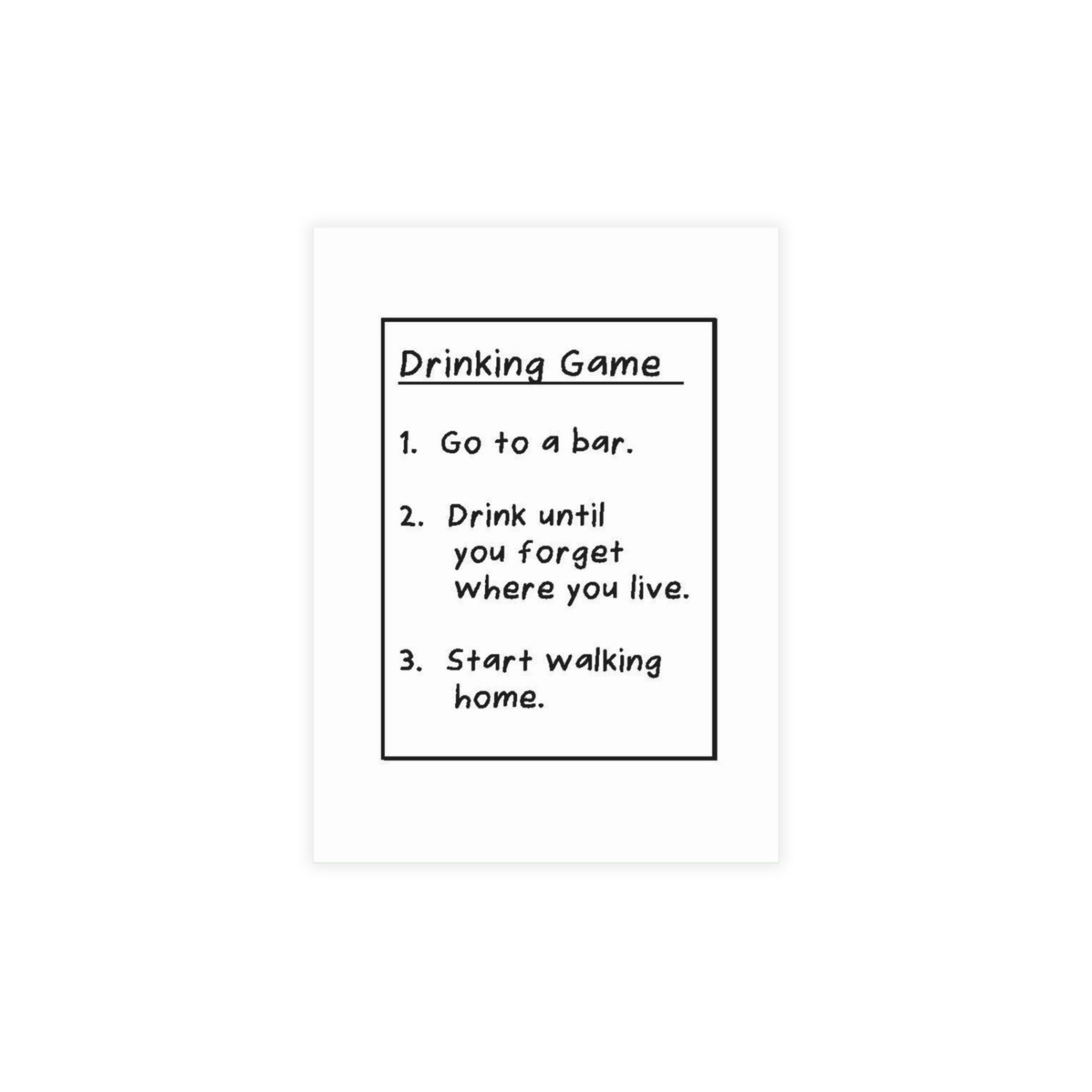 Postcard Bundles -- Drinking Game
