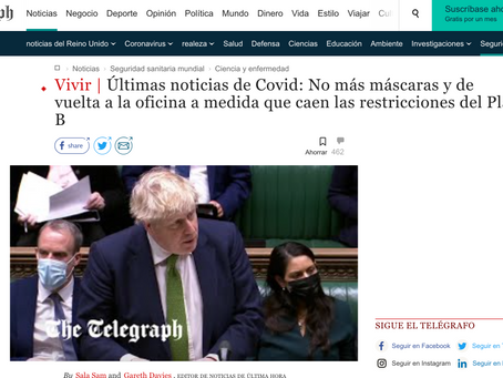 INGLATERRA : "Ya no se va a pedir pasaporte sanitario, ni cubrebocas en ninguna parte"