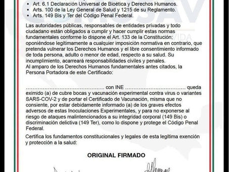 "Exigir VACUNA para Empleos es ILEGAL"- Mexico