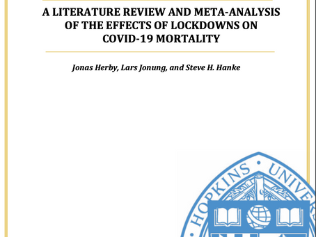 JHONS HOPKINS: Meta-Análisis del Efecto de Restricciones sin impacto Positivo en Reducir Mortalidad