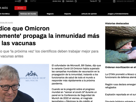 Bill Gates dice que Omicron 'lamentablemente' propaga la inmunidad más rápido que las vacunas