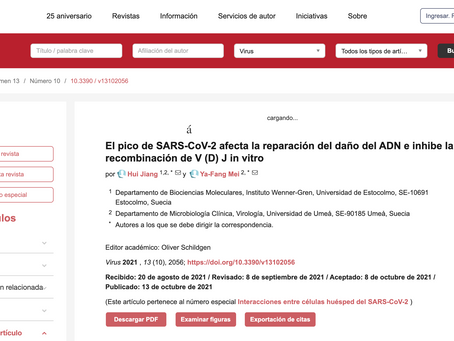 ESTUDIO: El Pico de SARS-CoV-2 producido por las VACUNAS afecta ADN