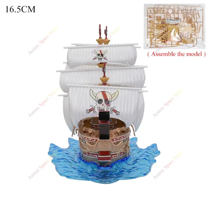 18cm Anime One Piece Figure Thousand Sunny Going Merry Boat Pirate Ship