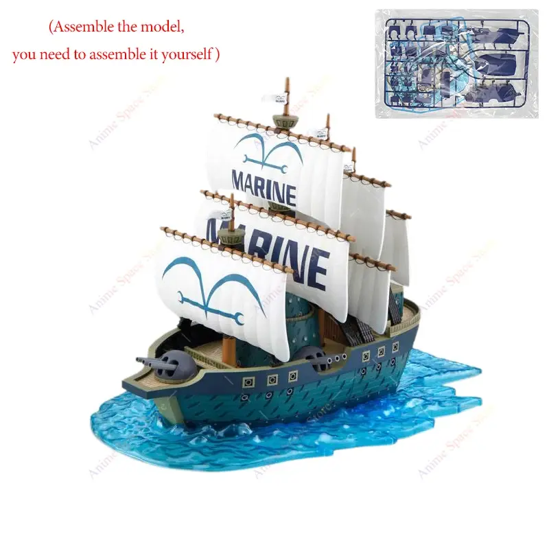 18cm Anime One Piece Figure Thousand Sunny Going Merry Boat Pirate Ship