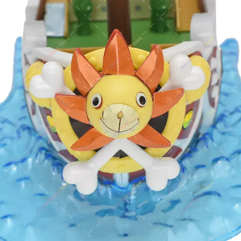 18cm Anime One Piece Figure Thousand Sunny Going Merry Boat Pirate Ship