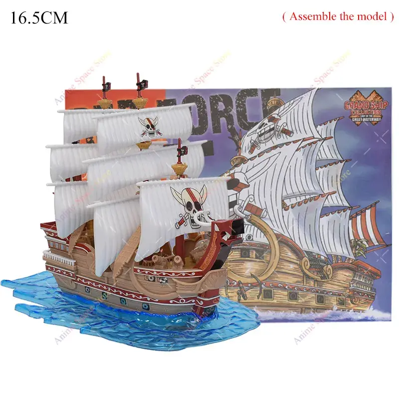 18cm Anime One Piece Figure Thousand Sunny Going Merry Boat Pirate Ship