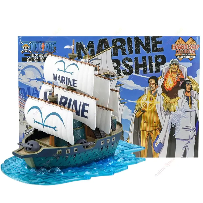 18cm Anime One Piece Figure Thousand Sunny Going Merry Boat Pirate Ship