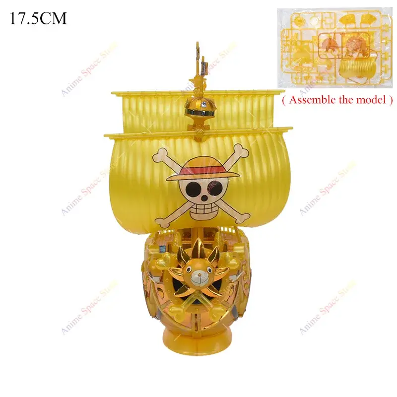 18cm Anime One Piece Figure Thousand Sunny Going Merry Boat Pirate Ship