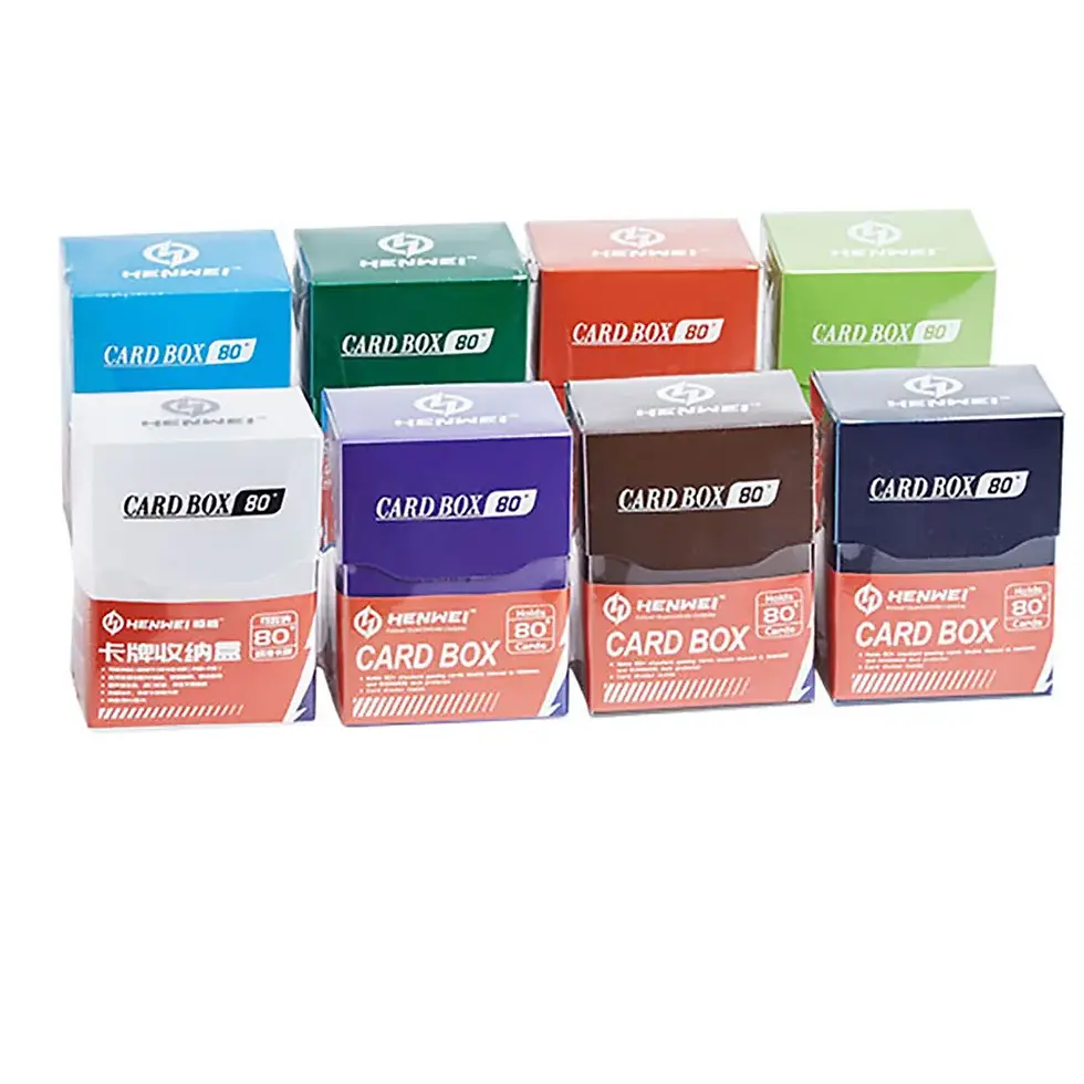 Thumbnail: PP Material Portable 80+Card Deck Box Many Color TCG OCG Cards Case