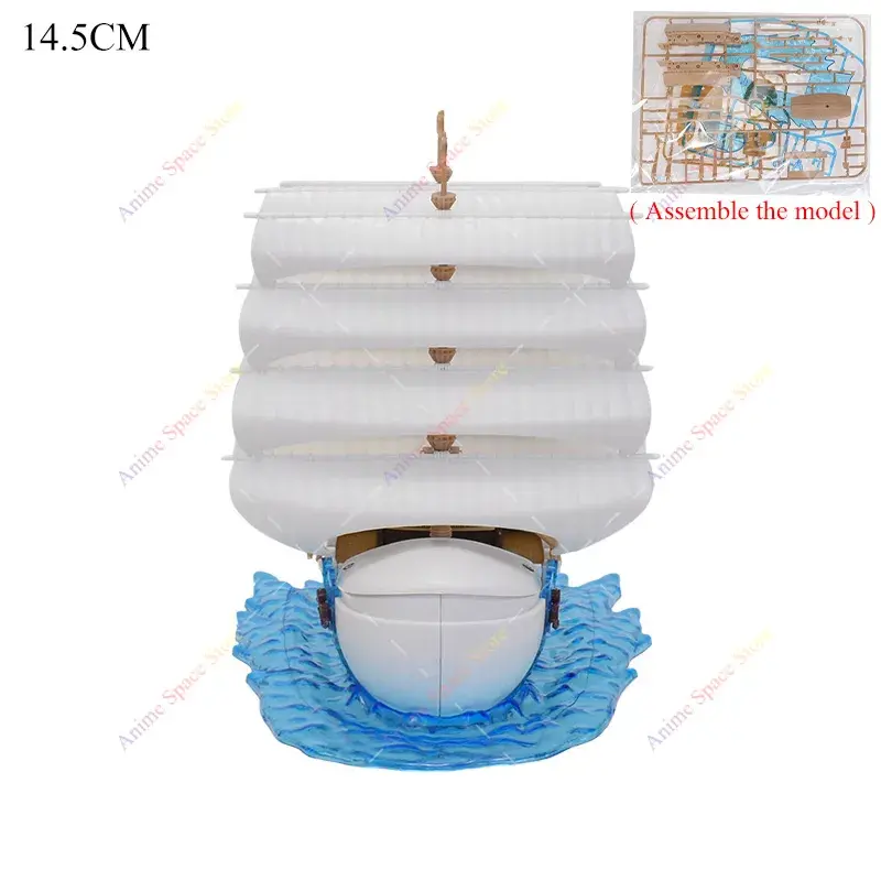 18cm Anime One Piece Figure Thousand Sunny Going Merry Boat Pirate Ship