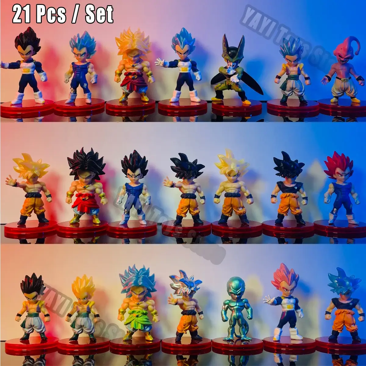 Dragon Ball Z Super Saiyan Set Action Figurine Model