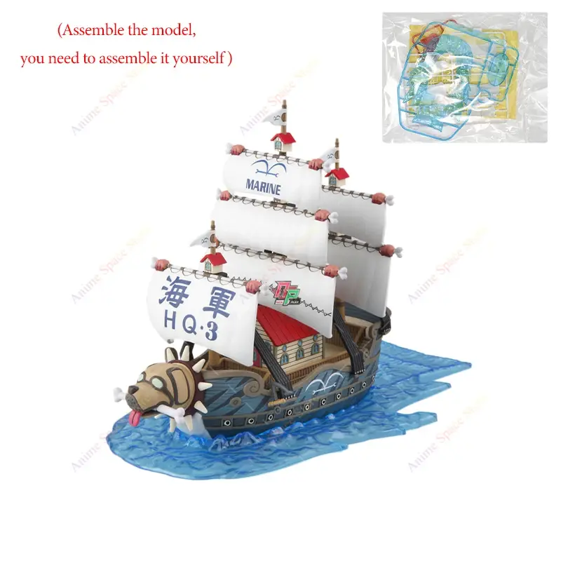 18cm Anime One Piece Figure Thousand Sunny Going Merry Boat Pirate Ship