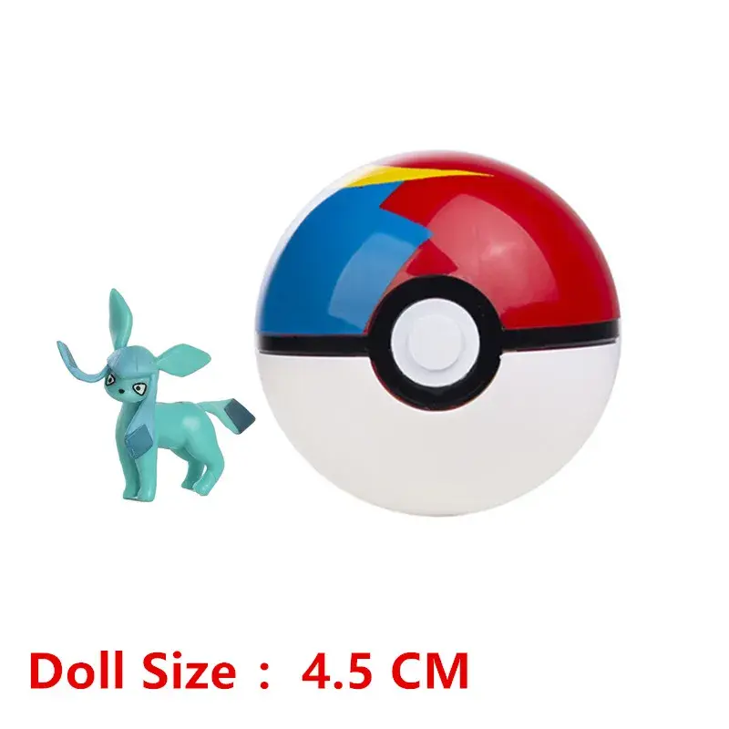 Pokemon Pokeball With Cartoons Movie Anime Figure