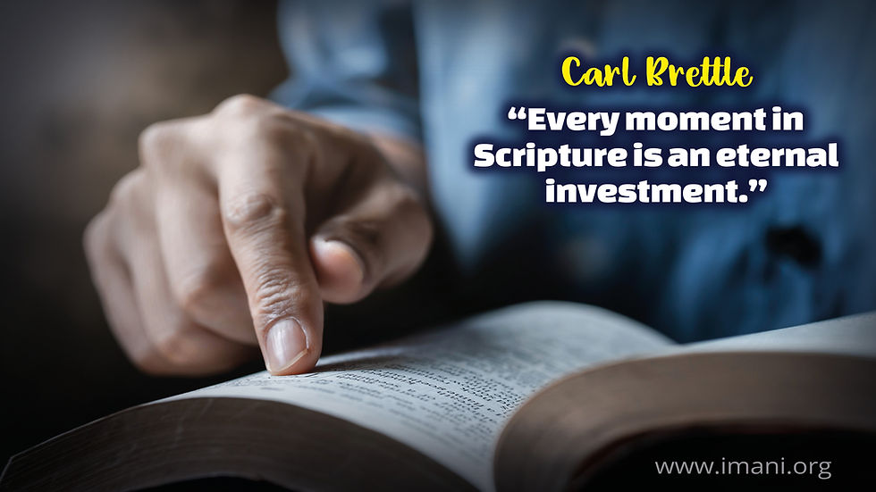 Invested in the word