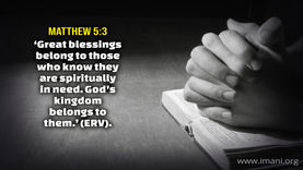 Beatitudes - Poor In Spirit