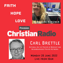 On Premier Christian Radio today.