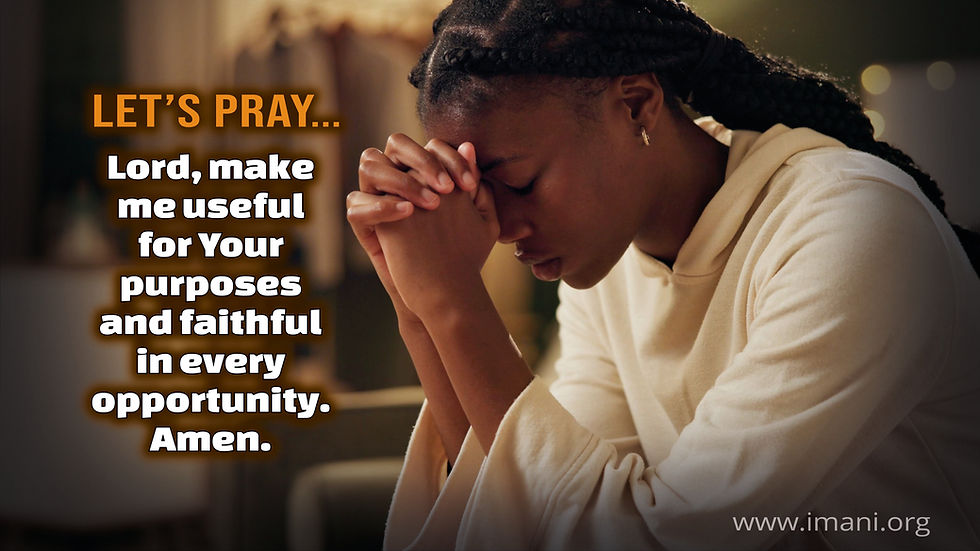 Be As Useful As Possible