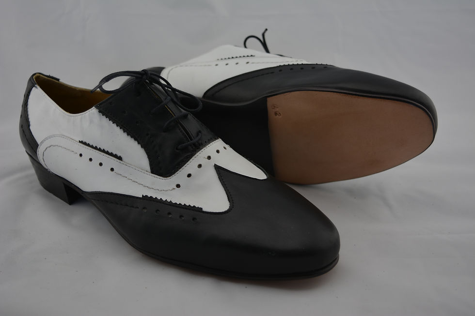 Thumbnail: Size 45 Black & White Classic Leather Sole
