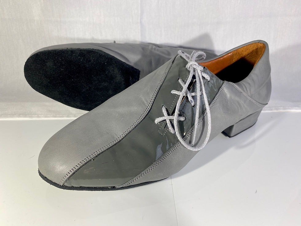 Thumbnail: Grey and Grey patent split sole
