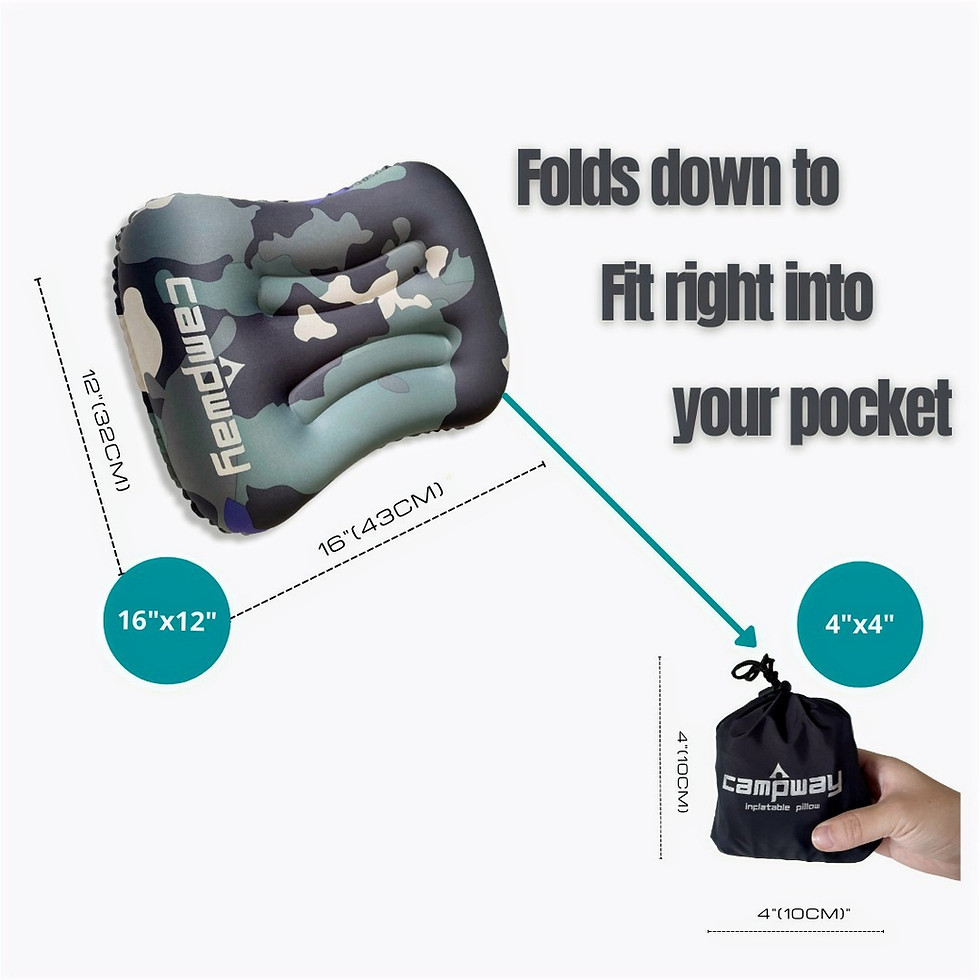 Thumbnail: MIRI Ultralight Inflatable Camping and Travel Pillow {2-Pack} Camouflage