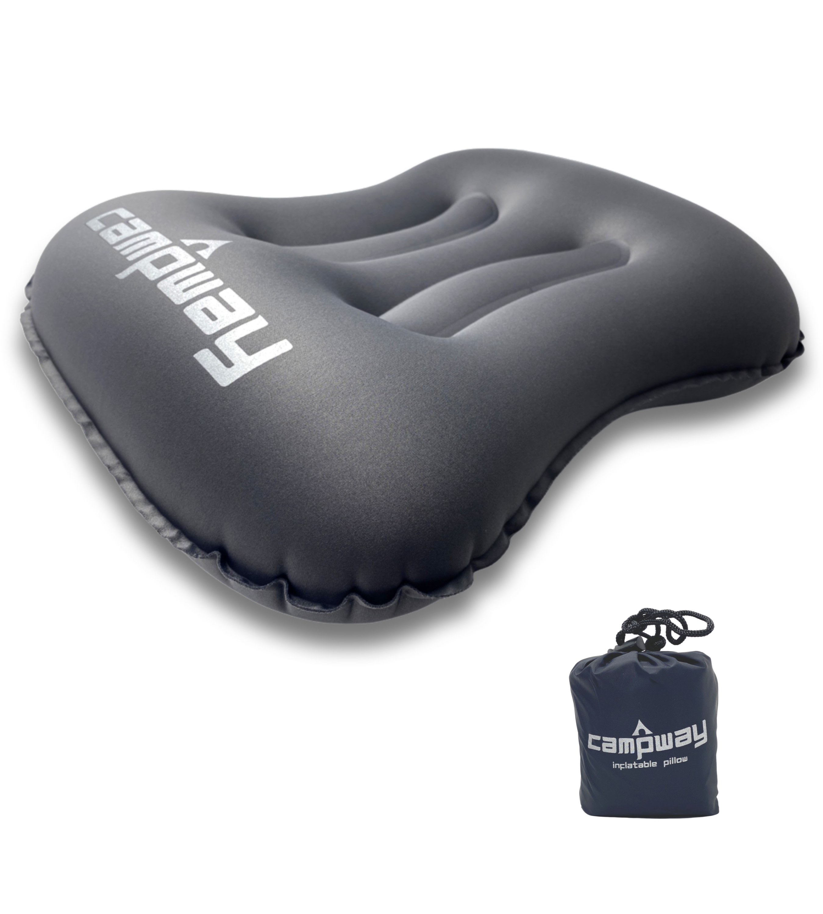 MIRI Ultralight Inflatable Camping and Travel Pillow - Coin Grey