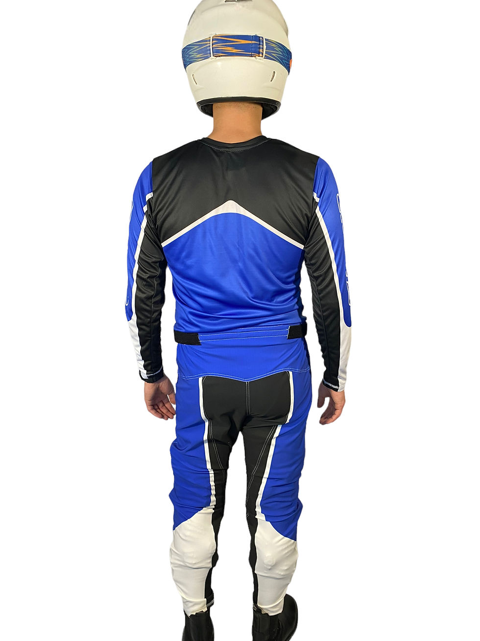 Miniatura: Zestaw Full elastic MX/Enduro Blue Racer  - Koszulka + spodnie Full Elast