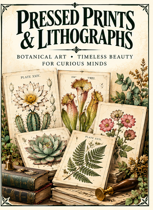 Pressed prints and botanical art from The Seed Collection