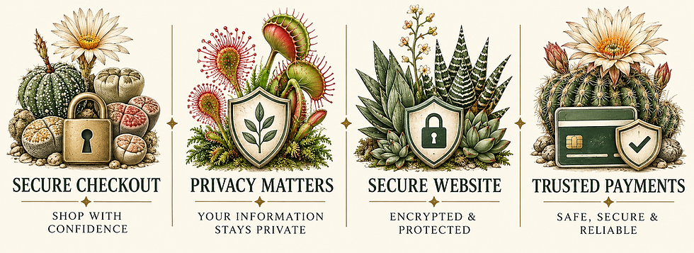 Trust badges for The Seed Collection: Secure Checkout, Privacy Matters, Secure Website, Trusted Payments.