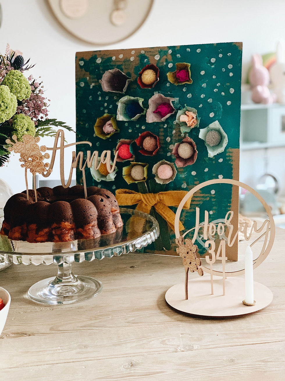 Miniaturbild: Cake Topper Schriftzug // 1x Wunschname