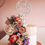 Miniaturbild: Cake Topper Kranz // mit Banner und Wunschgravur