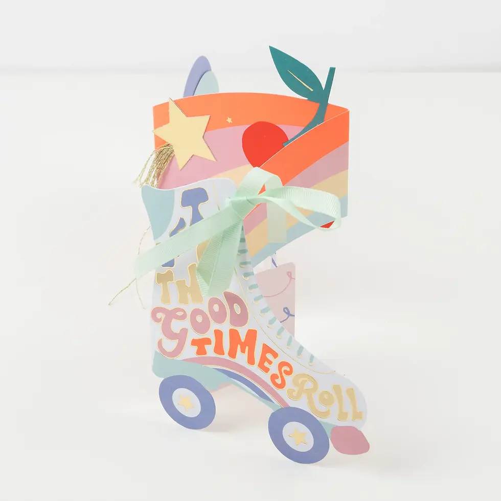 Miniaturbild: Rollschuh Geburtstagskarte