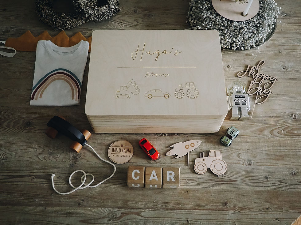 Miniaturbild: Holzkiste Kindermotive