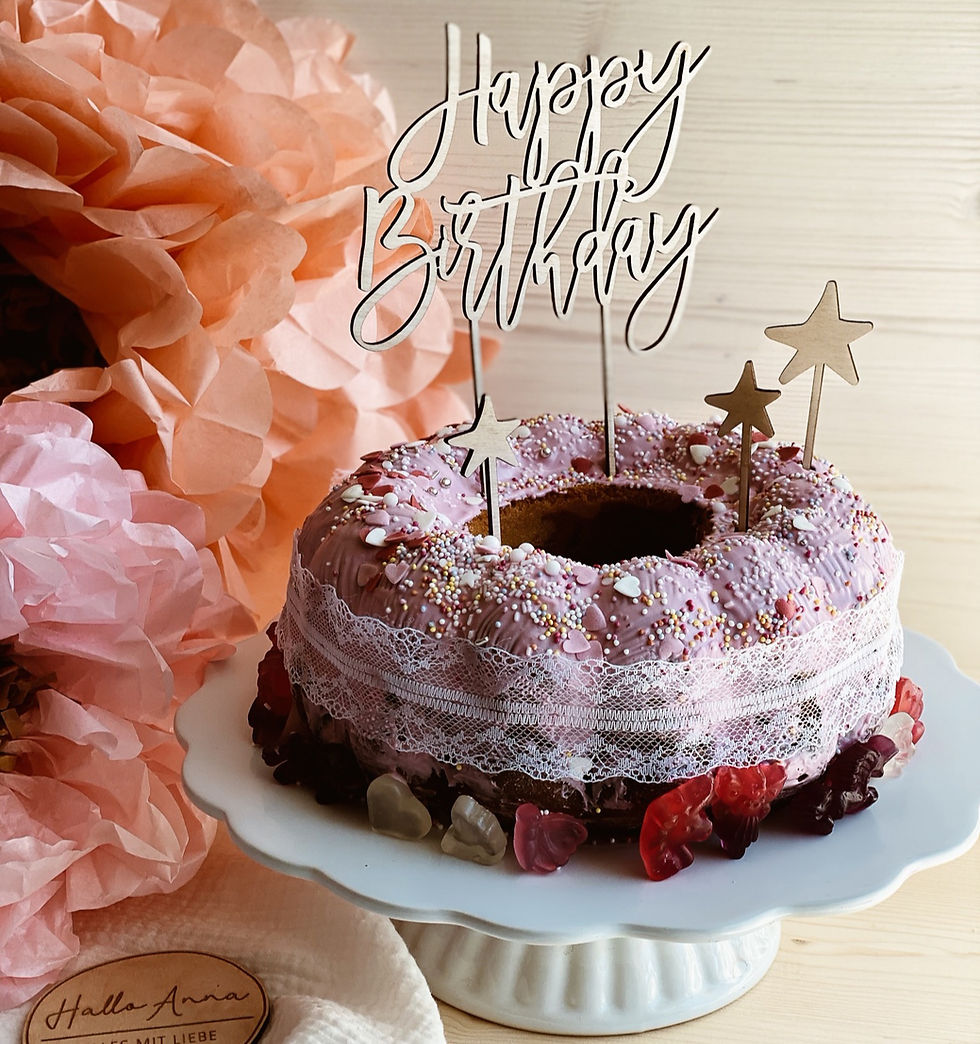 Miniaturbild: Cake Topper Happy Birthday