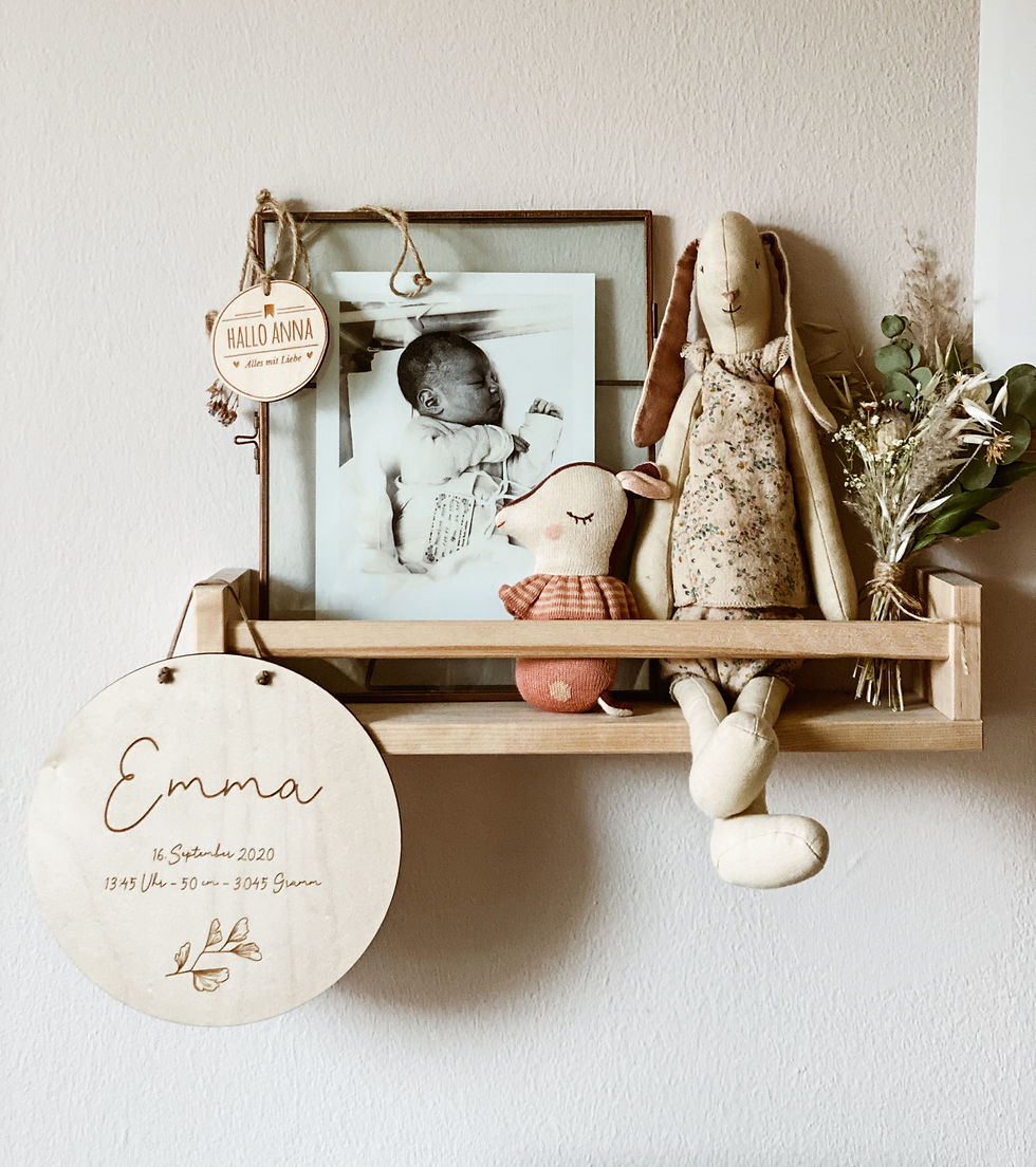 Miniaturbild: Geburtsschild mit Wunschgravur